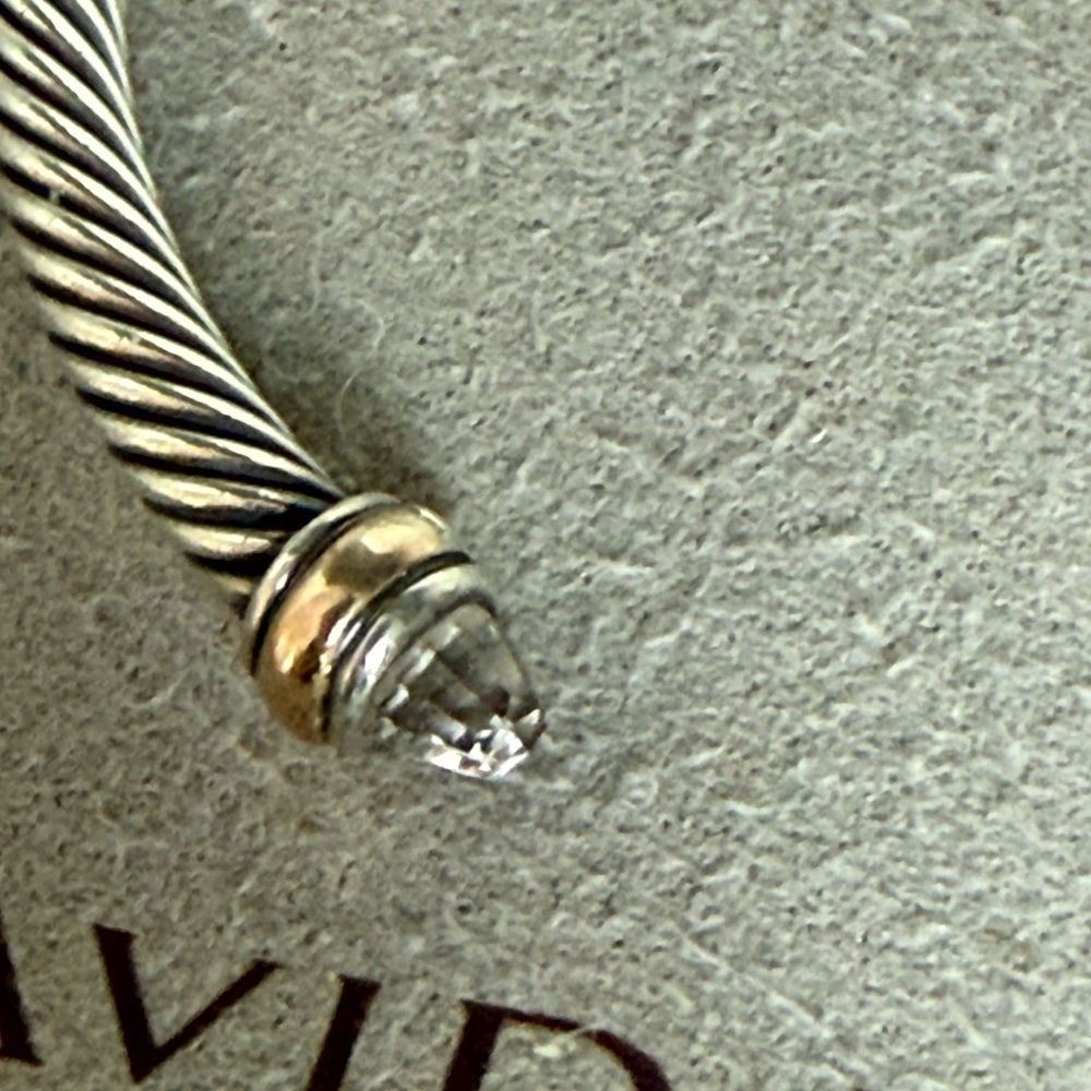 David Yurman cable bracelet 4mm amethyst stones - Picture 2 of 7